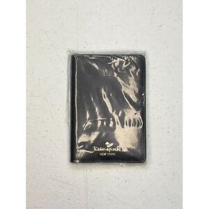 New in Plastic Black Kate Spade Leather Passport Case